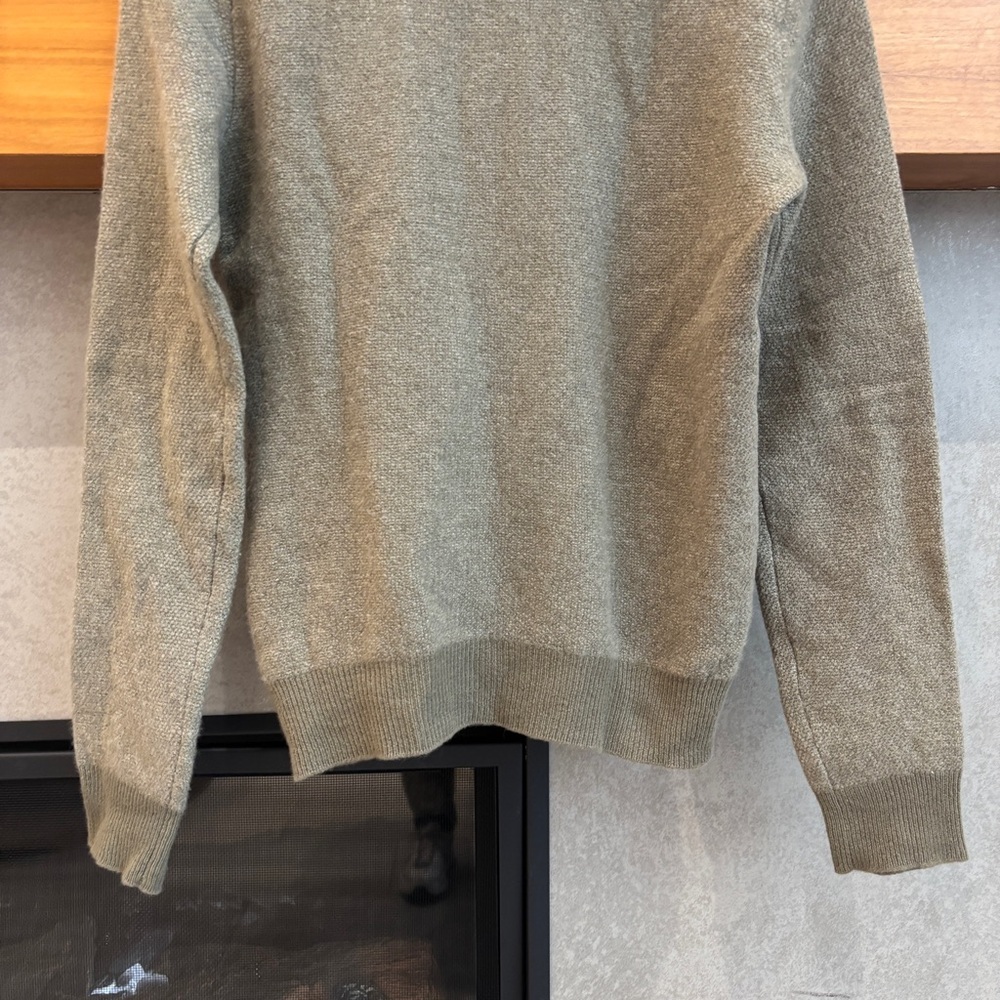 Ralph Lauren Purple Label Birdseye Cashmere Quarter Zip Slim Fit Sweater Sz S - Picture 12 of 14